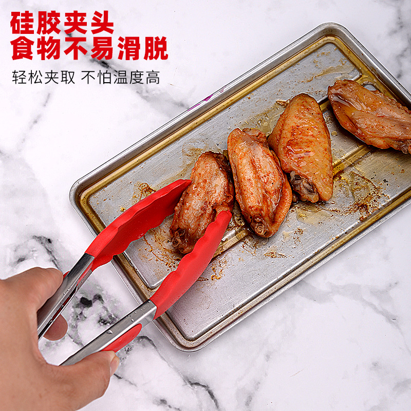 All-Inclusive Wooden Handle Silicone Kitchenware 10-Piece Set Spatula Kitchen Utensils Home Supplies Set Silicone Shovel Tools