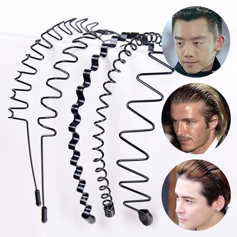 Headband Trendy Korean Oil Head Men&#039;s Sports Barrettes Big Back Invisible Hair Band Female Face Wash Wave Hairpin