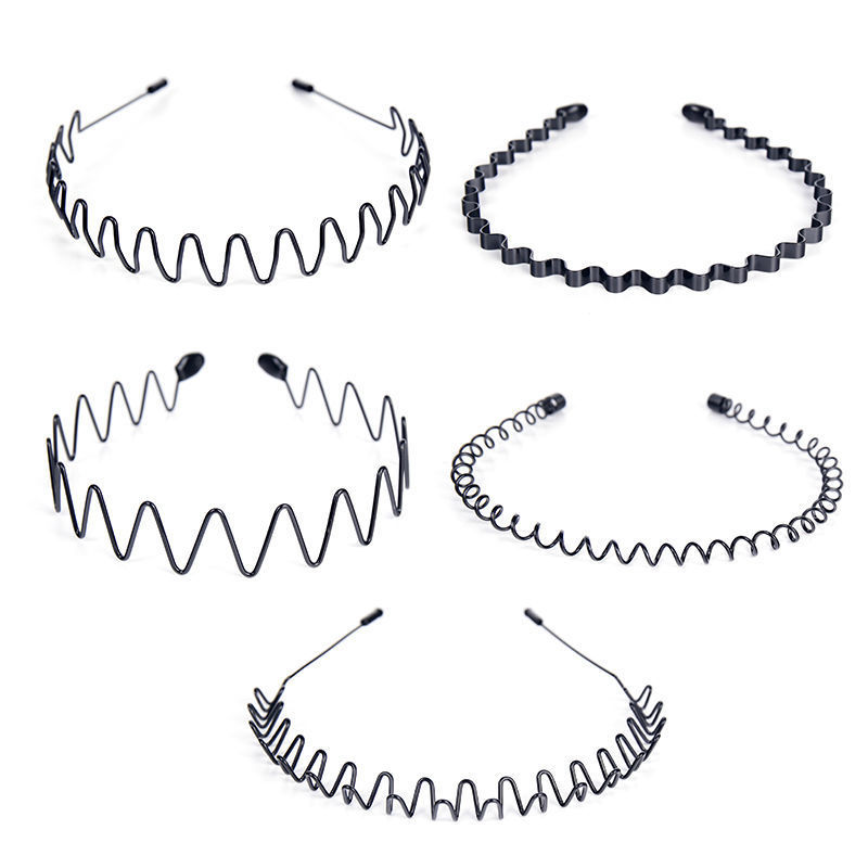 Headband Trendy Korean Oil Head Men&#039;s Sports Barrettes Big Back Invisible Hair Band Female Face Wash Wave Hairpin