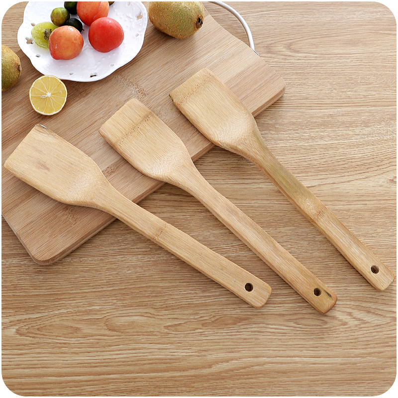 Wooden Spatula Non-Stick Pan Spatula Household Rice Bamboo Spatula Kitchen Spatula Cooking Anti-Scald Bamboo Kitchen Appliances