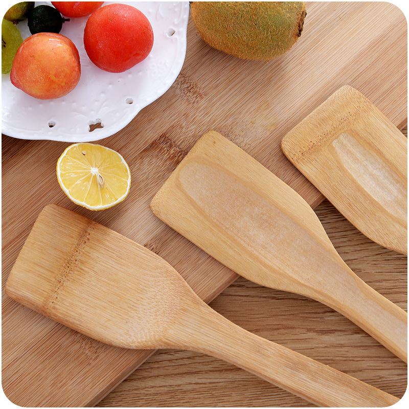 Wooden Spatula Non-Stick Pan Spatula Household Rice Bamboo Spatula Kitchen Spatula Cooking Anti-Scald Bamboo Kitchen Appliances
