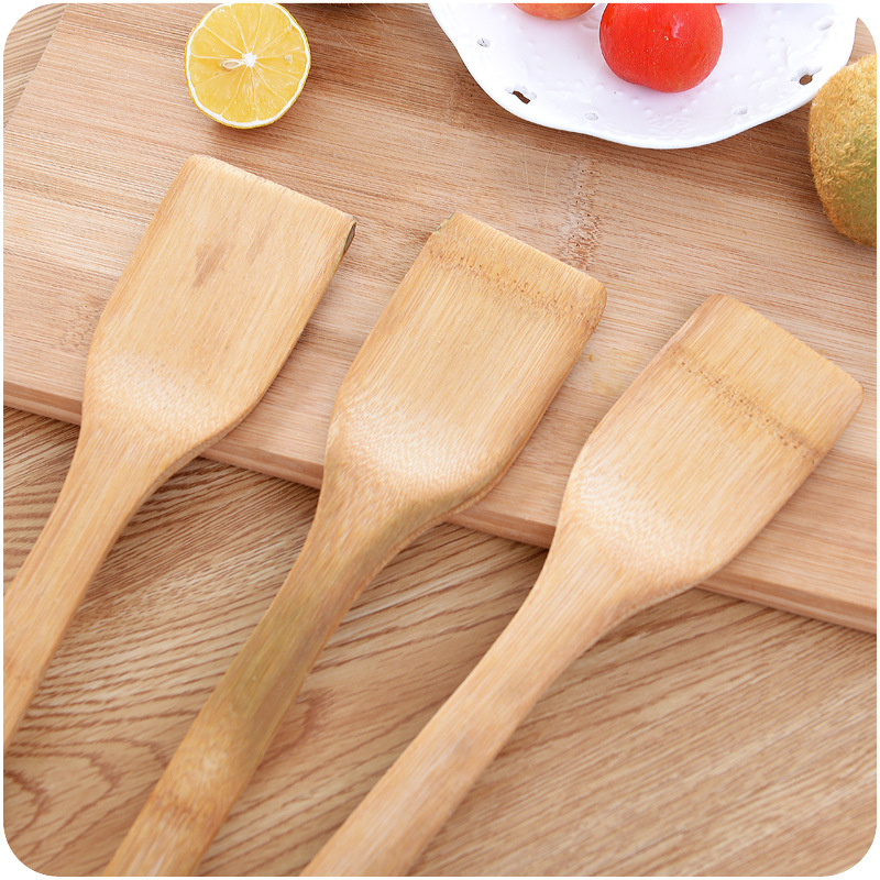 Wooden Spatula Non-Stick Pan Spatula Household Rice Bamboo Spatula Kitchen Spatula Cooking Anti-Scald Bamboo Kitchen Appliances