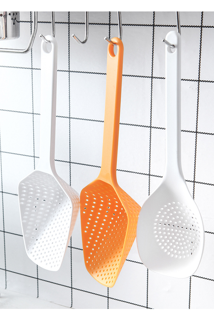 Multi-function colander ladles household skimmer stir-fry titanium spatula mixed color kitchen supplies three specifications