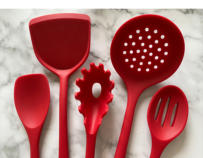 All-Inclusive Silicone Kitchenware Set Spatula Chinese Shovel Integrated Rice Spoon Soup Spoon Fence Powder Claw Leakage 8-Piece Set All-Inclusive Silicone Kitchenware Set Spatula Chinese Shovel Integrated Rice Spoon Soup Spoon Fence Powder Claw Leakage 8-Piece Set