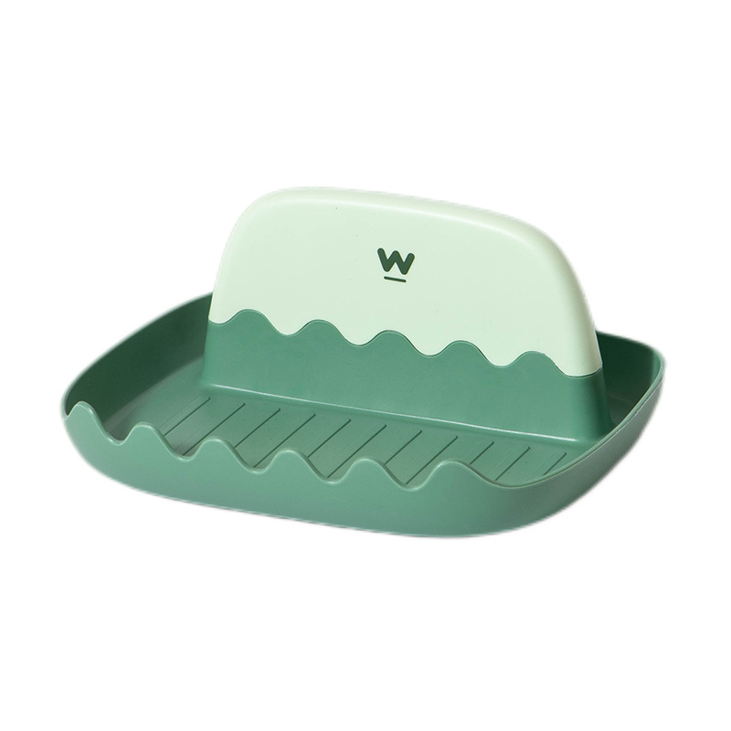 Pot Cover Rack Desktop Kitchen Countertop with Water Collection Tray Household Lid Holder Chopping Board Rack Spatula and Soup Spoon Storage Rack