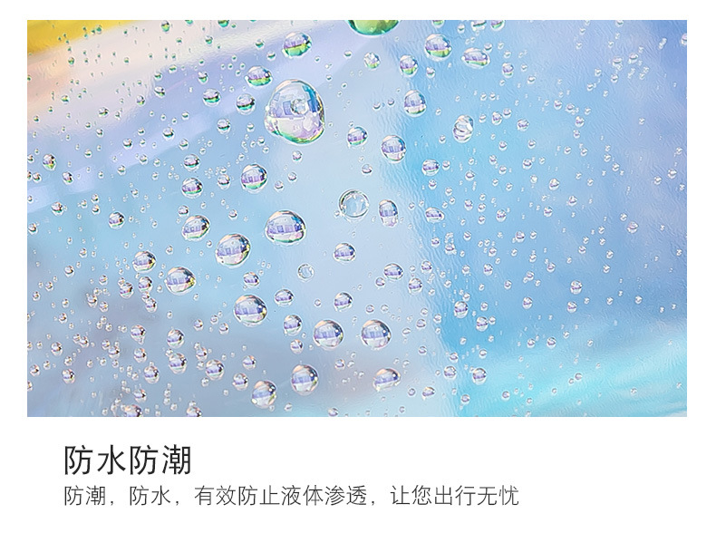 The New web celebrity laser transparent cosmetic bag \"women portable storage bag waterproof travel toiletry bag in TPU The New web celebrity laser transparent cosmetic bag \"women portable storage bag waterproof travel toiletry bag in TPU