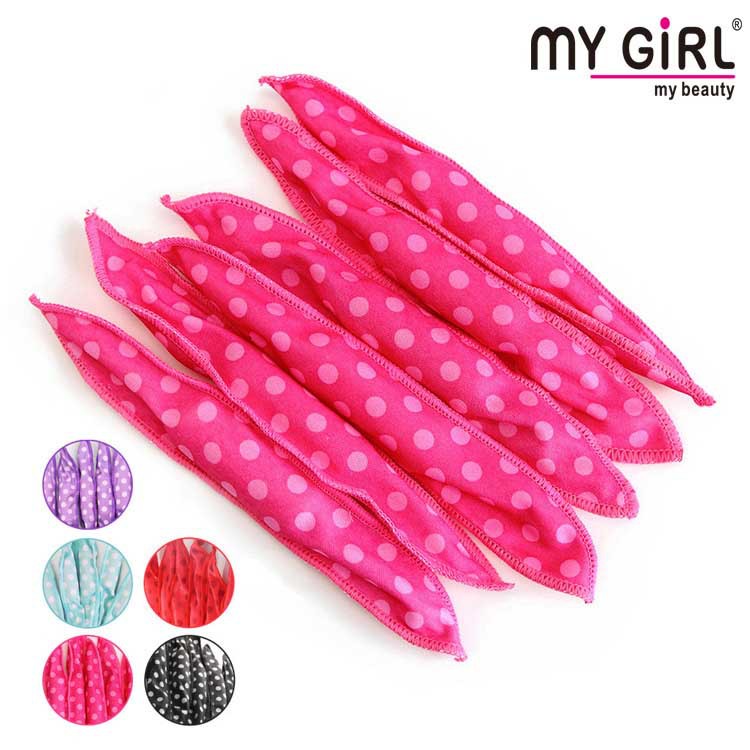 Curlers Polka Dot Sponge Curly Hair Sleep Hair Curlers Dry Hair Curlers Hair Curler Big Wave Pear Flower Hair Curler