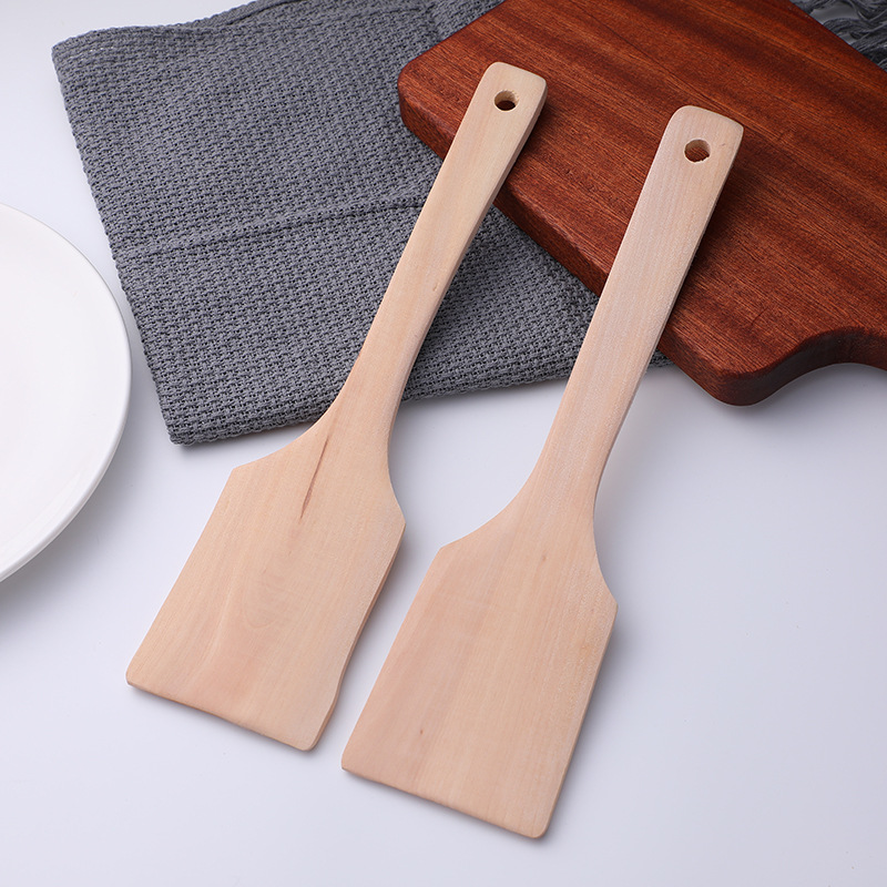 Unpainted Wooden Spatula Wooden Spoon Non-Stick Pan Spatula Flat Bottom Spatula Solid Wood Spatula Meal Spoon Unpainted Wooden Spatula Wooden Spoon Non-Stick Pan Spatula Flat Bottom Spatula Solid Wood Spatula Meal Spoon