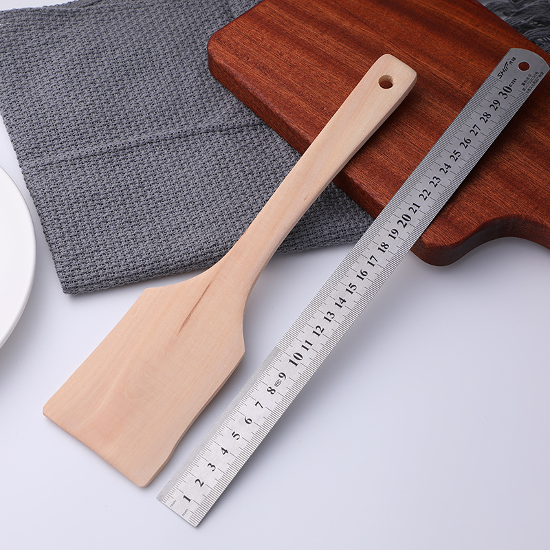 Unpainted Wooden Spatula Wooden Spoon Non-Stick Pan Spatula Flat Bottom Spatula Solid Wood Spatula Meal Spoon Unpainted Wooden Spatula Wooden Spoon Non-Stick Pan Spatula Flat Bottom Spatula Solid Wood Spatula Meal Spoon