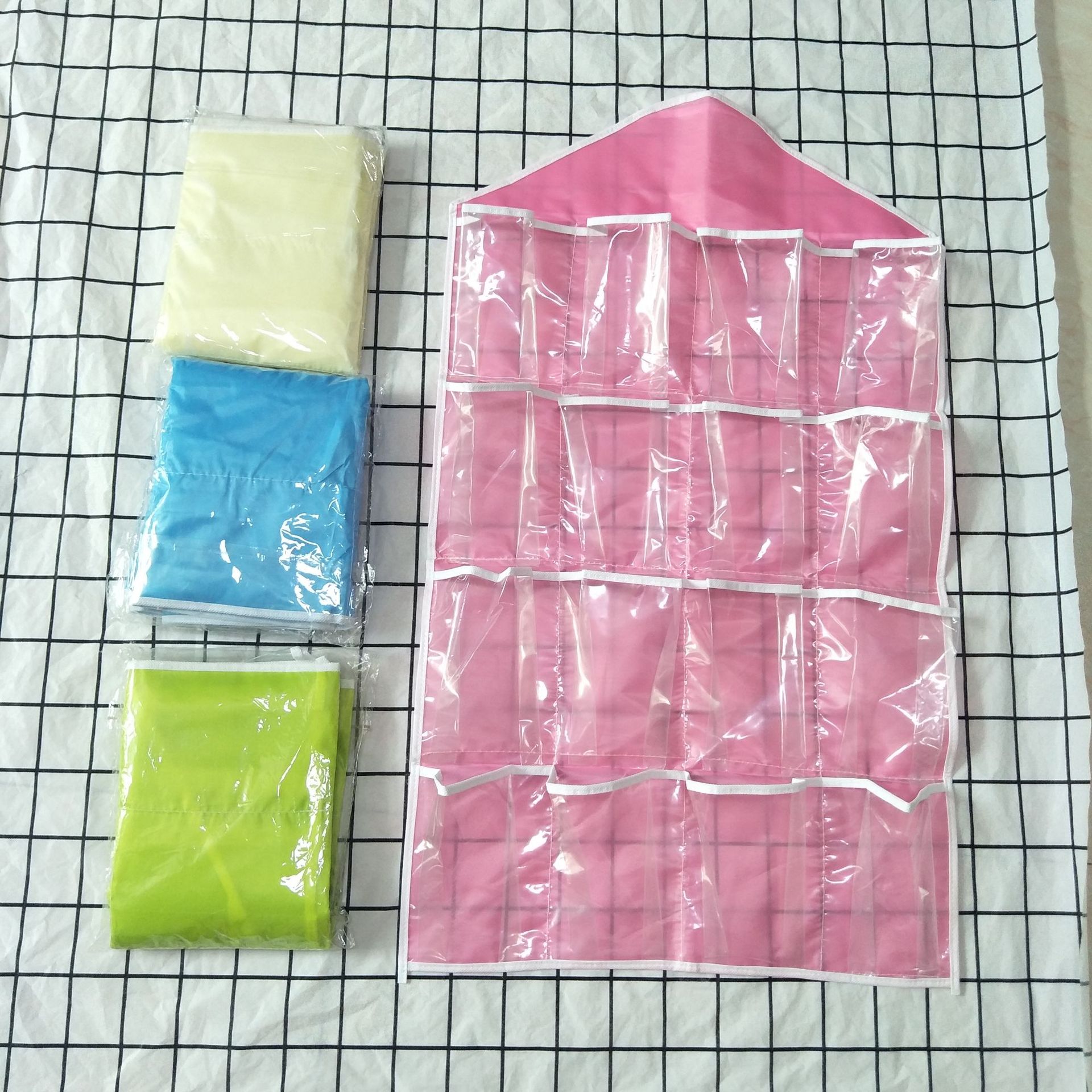 16 Grid Hanging Bag Socks Underwear Storage Classification Organizer Storage Bags behind the Door Wardrobe Storage Bag Sundries Storage Bag 16 Grid Hanging Bag Socks Underwear Storage Classification Organizer Storage Bags behind the Door Wardrobe Storage Bag Sundries Storage Bag