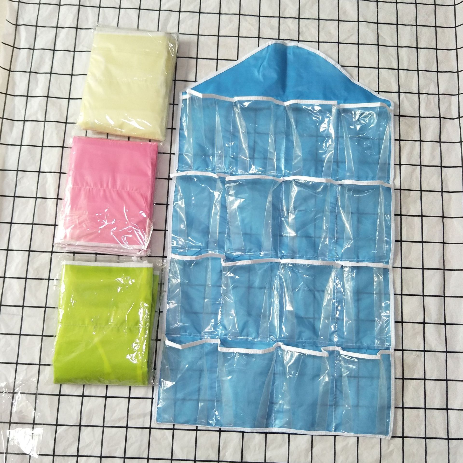 16 Grid Hanging Bag Socks Underwear Storage Classification Organizer Storage Bags behind the Door Wardrobe Storage Bag Sundries Storage Bag 16 Grid Hanging Bag Socks Underwear Storage Classification Organizer Storage Bags behind the Door Wardrobe Storage Bag Sundries Storage Bag