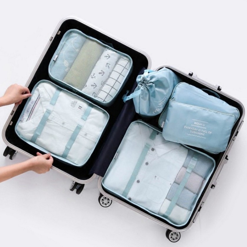 Travel Storage Bag Luggage Clothing Organization and Storage Six-Piece Waterproof Travel Storage Bag Suit