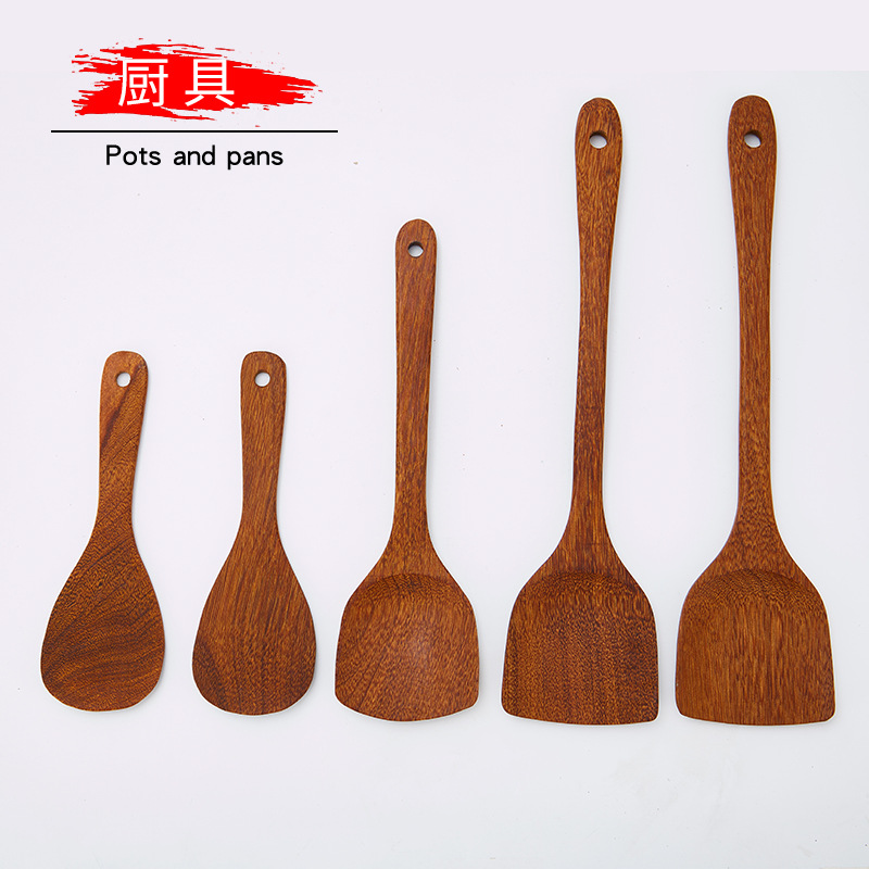 Door Frame Spatula Rice Spoon Rice Spoon Paint-Free Non-Stick Pan Wooden Turner Extended Handle Spatula Manufacturer