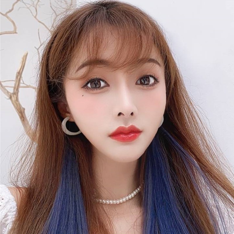 Set Seamless Colorful Hairpiece Hair Extension Color Stripes Hot Color One Card Invisible Long Hair Extension in Stock Set Seamless Colorful Hairpiece Hair Extension Color Stripes Hot Color One Card Invisible Long Hair Extension in Stock