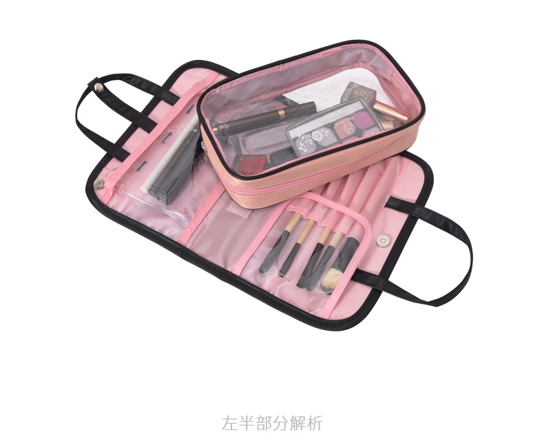 Travel color makeup bag set buckle PVC can split wash bag nylon storage bag activities link Travel color makeup bag set buckle PVC can split wash bag nylon storage bag activities link