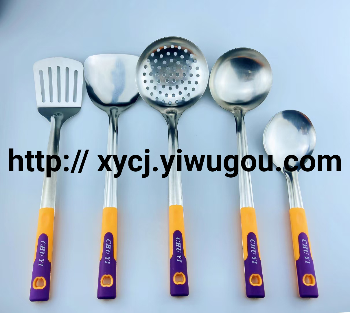 Stainless Steel Tableware Large Kitchenware Spatula and Soup Spoon