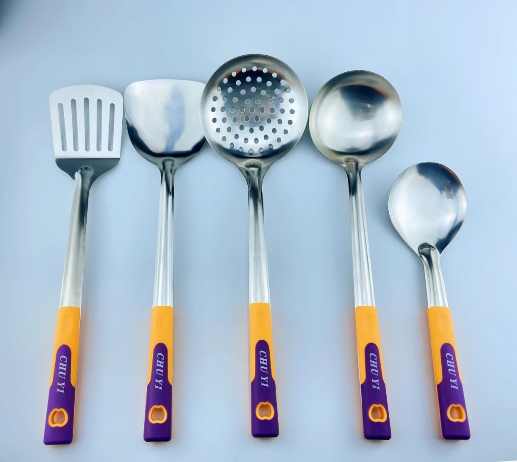 Stainless Steel Tableware Large Kitchenware Spatula and Soup Spoon Stainless Steel Tableware Large Kitchenware Spatula and Soup Spoon