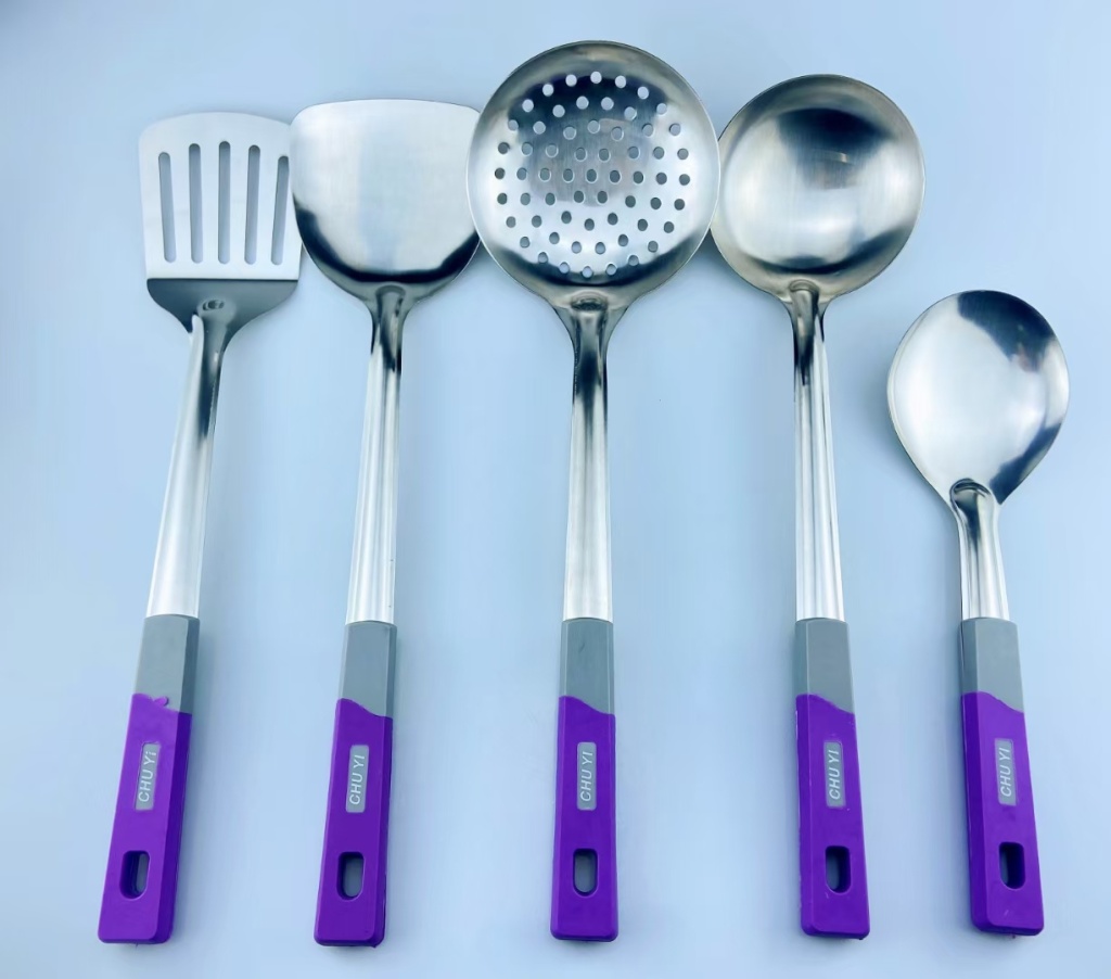 Stainless Steel Tableware Large Kitchenware Spatula and Soup Spoon Stainless Steel Tableware Large Kitchenware Spatula and Soup Spoon