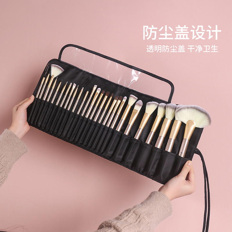 Folding Cosmetic Bag Makeup Brush Tool Storage Bag Travel Waterproof Portable Large Capacity Cosmetic Bag