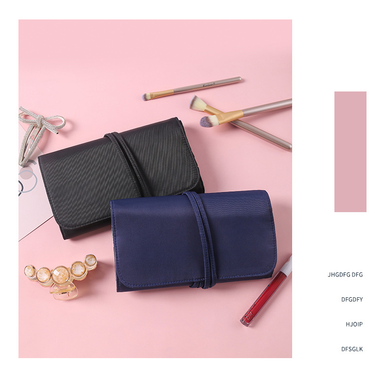 Folding Cosmetic Bag Makeup Brush Tool Storage Bag Travel Waterproof Portable Large Capacity Cosmetic Bag Folding Cosmetic Bag Makeup Brush Tool Storage Bag Travel Waterproof Portable Large Capacity Cosmetic Bag