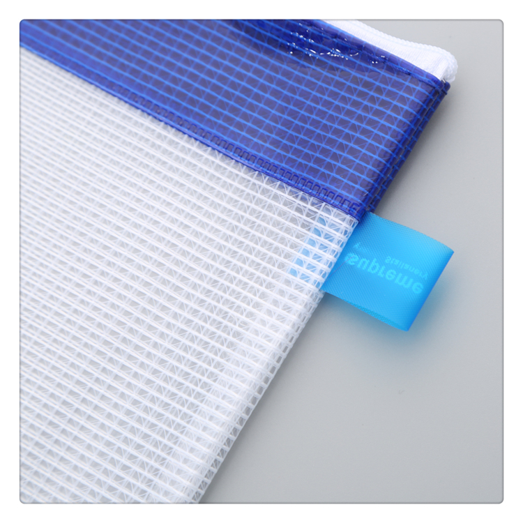 Zipper Closure Transparent Grid Stripe Material Bill Voucher Storage Bag Document Organizing Bag Student Stationery Bag Zipper Closure Transparent Grid Stripe Material Bill Voucher Storage Bag Document Organizing Bag Student Stationery Bag