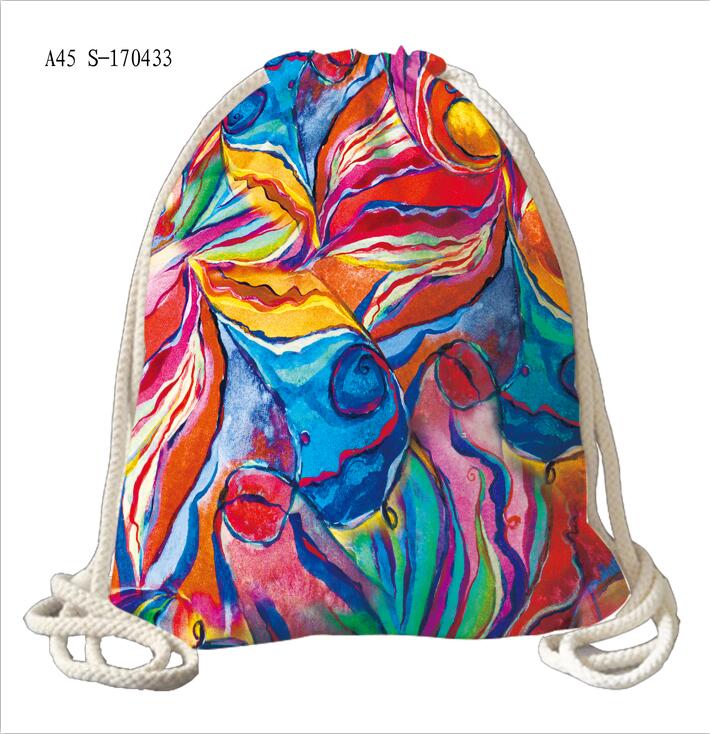 Folding shopping bag gift box sleeve drawstring bag canvas gift bag non-woven reusable bag Oxford storage bag