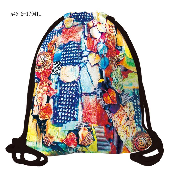 Folding shopping bag gift box sleeve drawstring bag canvas gift bag non-woven reusable bag Oxford storage bag