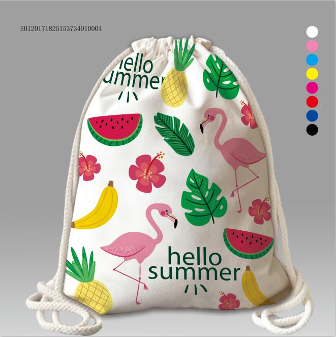 Folding shopping bag gift box sleeve drawstring bag canvas gift bag non-woven reusable bag Oxford storage bag