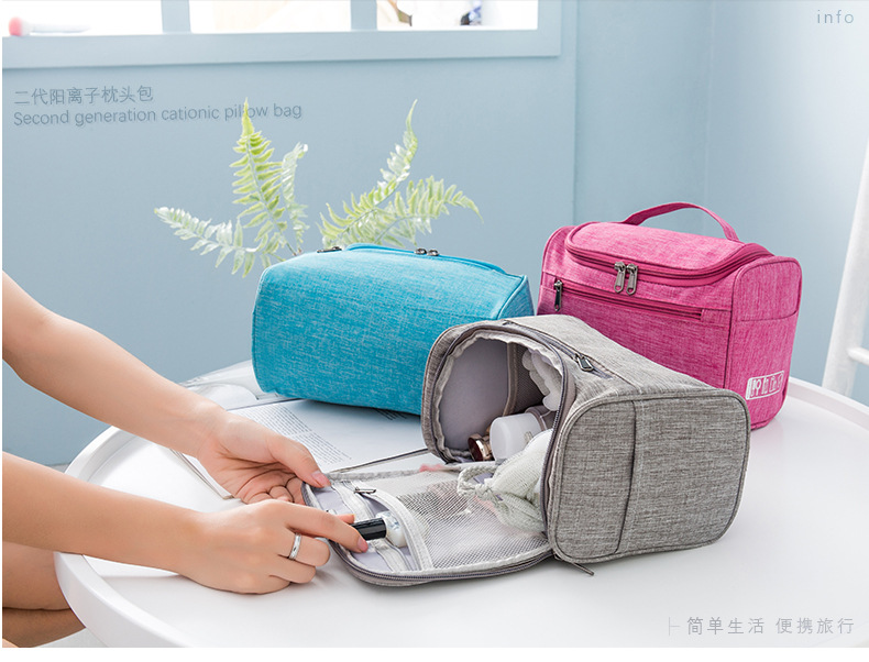 Korean version of cationic makeup bag large capacity bucket wash gargle bag shockproof storage bag can be hung custom LOGO manufacturers Korean version of cationic makeup bag large capacity bucket wash gargle bag shockproof storage bag can be hung custom LOGO manufacturers
