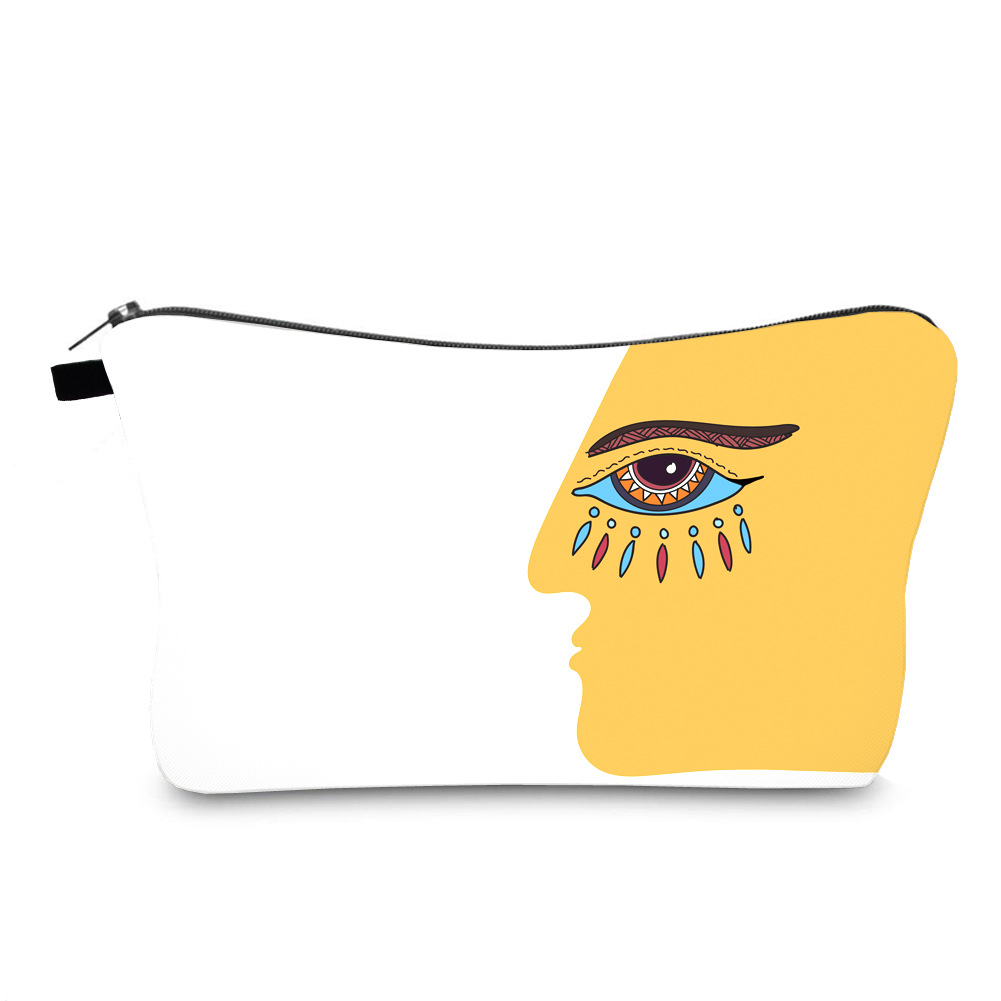 Water-Repellent Cosmetic Bag Evil Eye Printing Cross-Border Travel Storage Bag Clutch Wash Bag