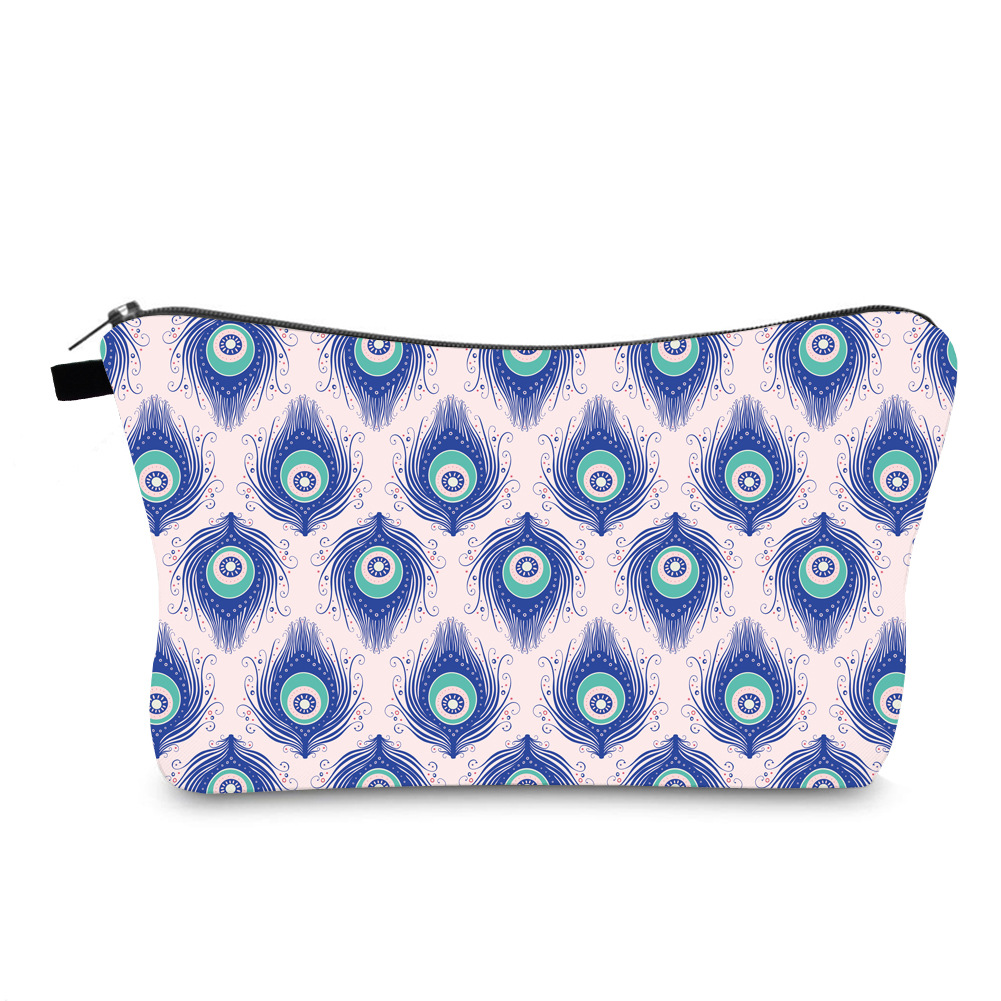 Water-Repellent Cosmetic Bag Evil Eye Printing Cross-Border Travel Storage Bag Clutch Wash Bag