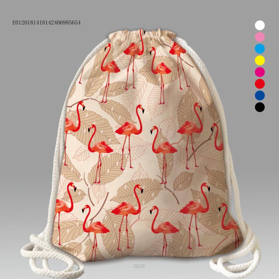 Folding shopping bag gift box sleeve drawstring bag canvas gift bag non-woven reusable bag Oxford storage bag