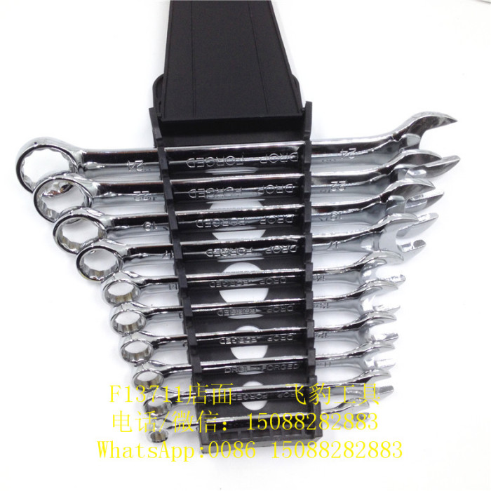 Six plastic clip open wrench set 6PC opening