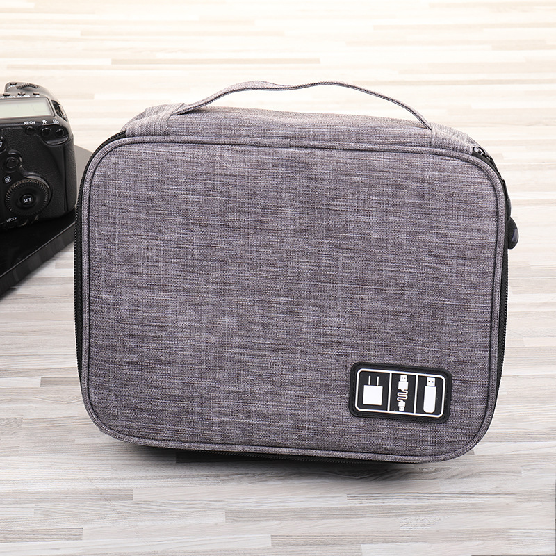 Factory Direct Sales Digital Storage Bag Mobile Phone Accessories Data Cable Storage Bag U Disk Power Bank Multifunction Storage Bag