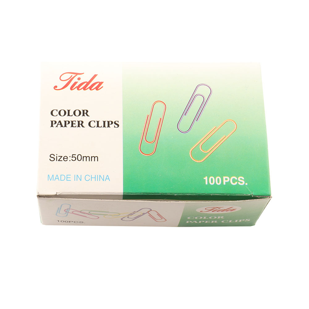 [factory wholesale] color paper clip plastic clip 50mm spot supply
