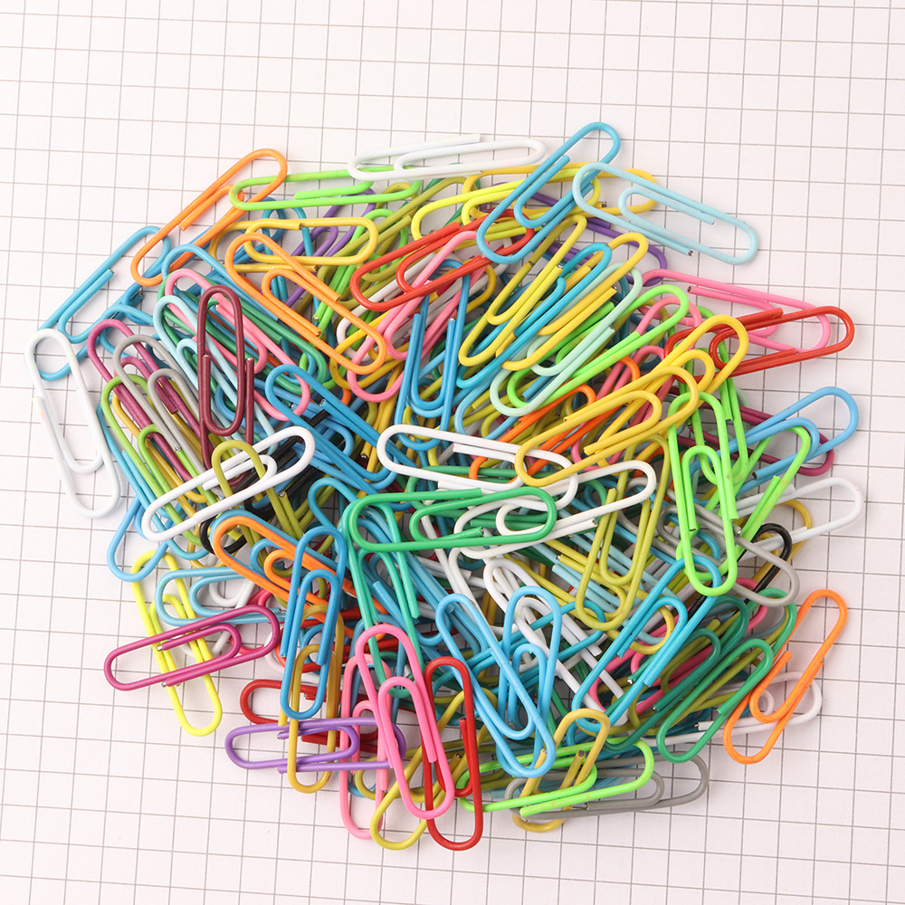 [factory wholesale] color paper clip plastic clip 50mm spot supply