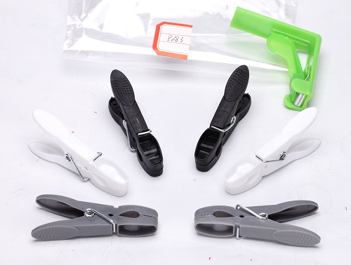 Natural lam plastic clip household plastic thanks - pin, black and white ash Size: 73 * * 11/29 of 12 mm