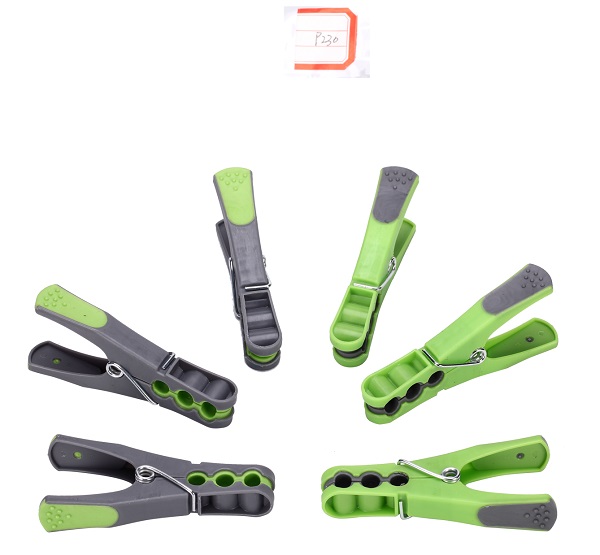 Natural Lin plastic clip home plastic clothes clip fashion color Size: 90 * 17 * 15/35mm