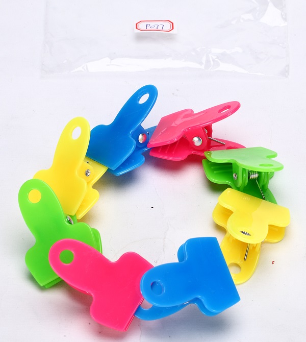 Natural Lin plastic clip household plastic clothing clip fashion color Size:52*39*4/34mm