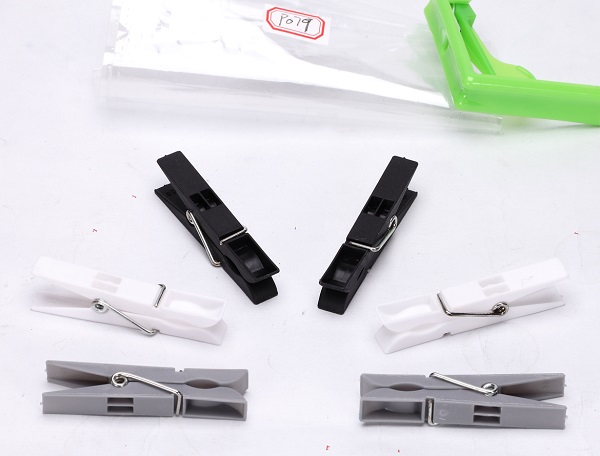 Natural Lam plastic clip Household Plastic clothes clothes- PIN Black and white ash Size: 68 * 10 * 13/15 mm