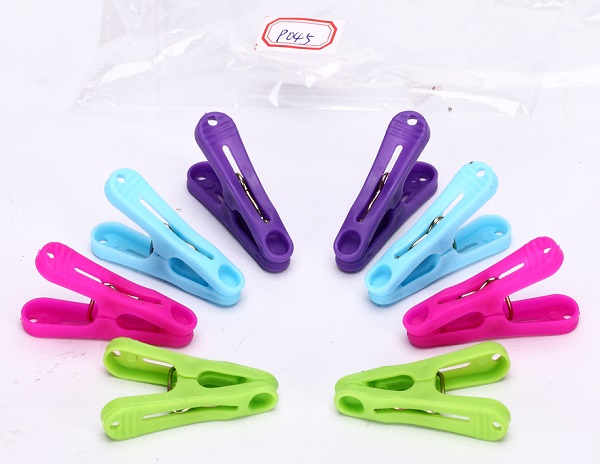 Natural Lin plastic clip household plastic clothing clip fashion color Size:49*12*7/30mm
