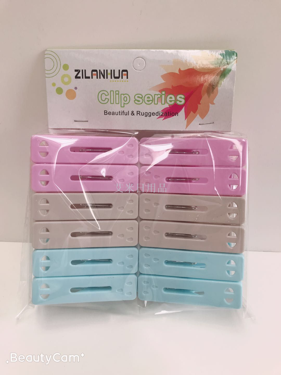 Zlh-7014-12 Strong clothesclip windproof spring clip plastic clip is clamped