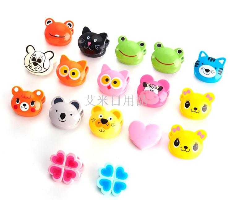 BYT-3 red panda plastic clip cartoon clip creative kitchen food cute cartoon seal clip
