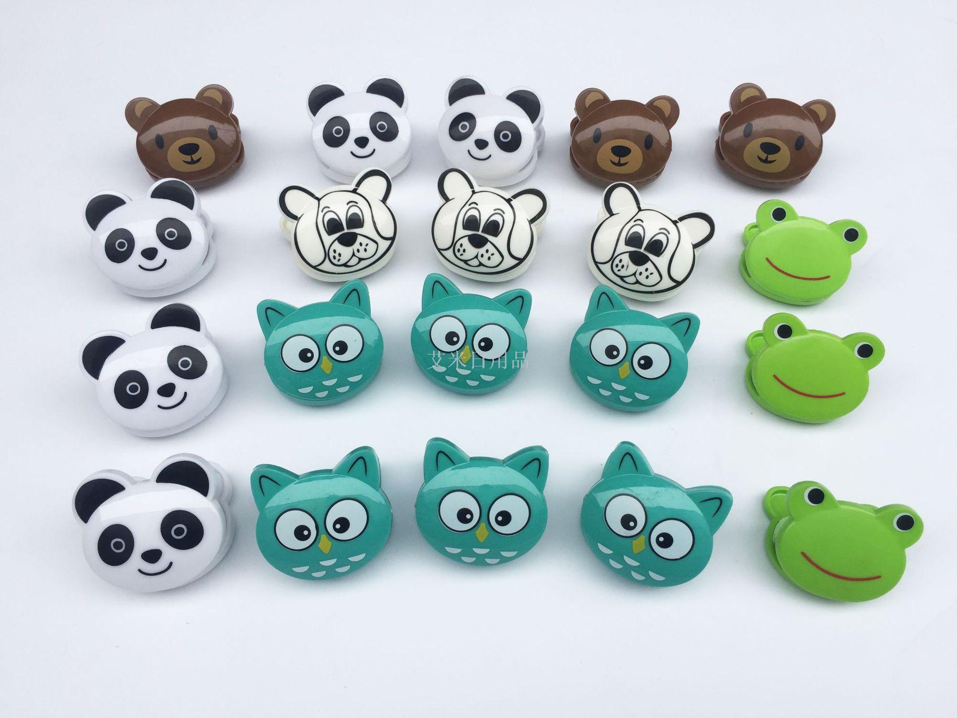 BYT-3 red panda plastic clip cartoon clip creative kitchen food cute cartoon seal clip