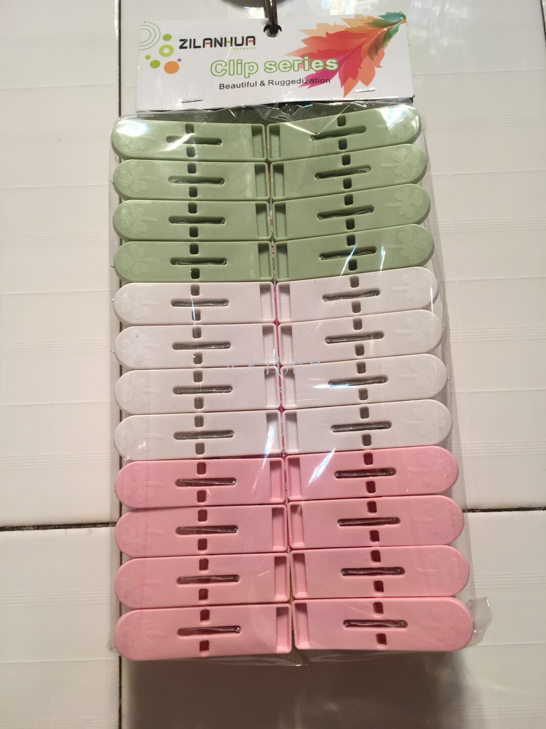 Zlh-9004-24 Clothes-clothespin windproof clothespin multifunctional plastic clip in 24 sets