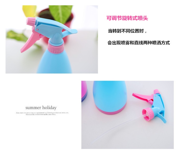 Candy colored watering can watering can hand pressure type plastic sprayer small watering pot watering can