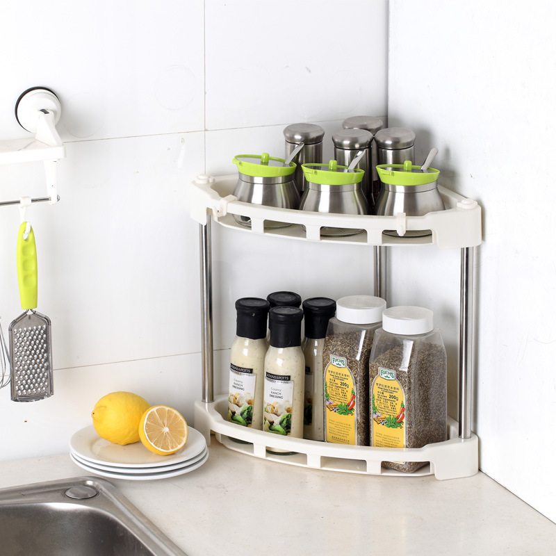 Triangle Storage Rack Thickened Material Kitchen Bathroom Tripod Simple Fashion Home Corner Shelf Wholesale