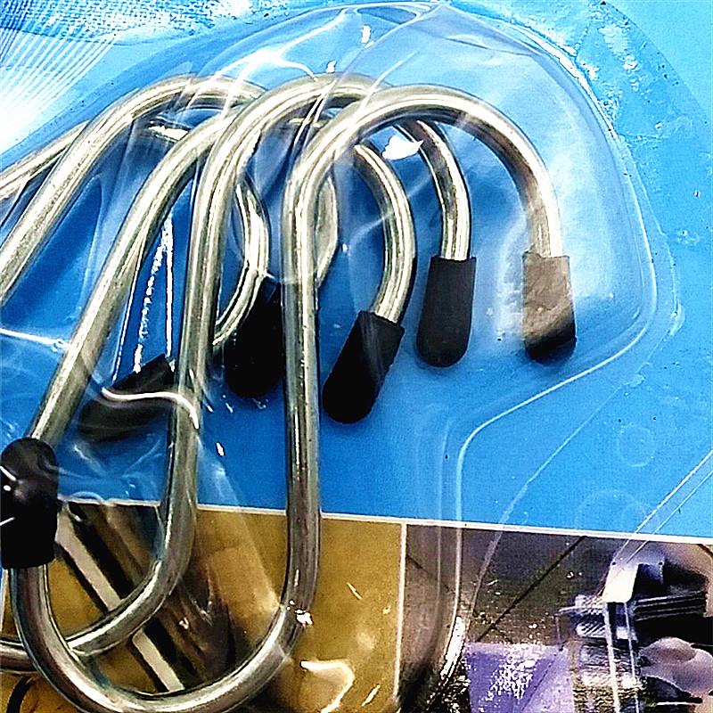 Multi-functional household stainless steel s-type iron hook kitchen s-hook metal hook s-hook 3 inch small Multi-functional household stainless steel s-type iron hook kitchen s-hook metal hook s-hook 3 inch small