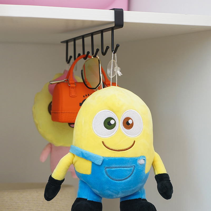 Factory Kitchen Iron Punch-Free Flat Iron Hook Cabinet Storage Hanger Tie Hanger Hook Wardrobe Storage Rack