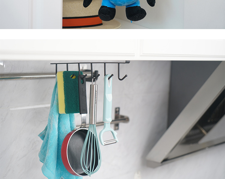 Factory Kitchen Iron Punch-Free Flat Iron Hook Cabinet Storage Hanger Tie Hanger Hook Wardrobe Storage Rack Factory Kitchen Iron Punch-Free Flat Iron Hook Cabinet Storage Hanger Tie Hanger Hook Wardrobe Storage Rack